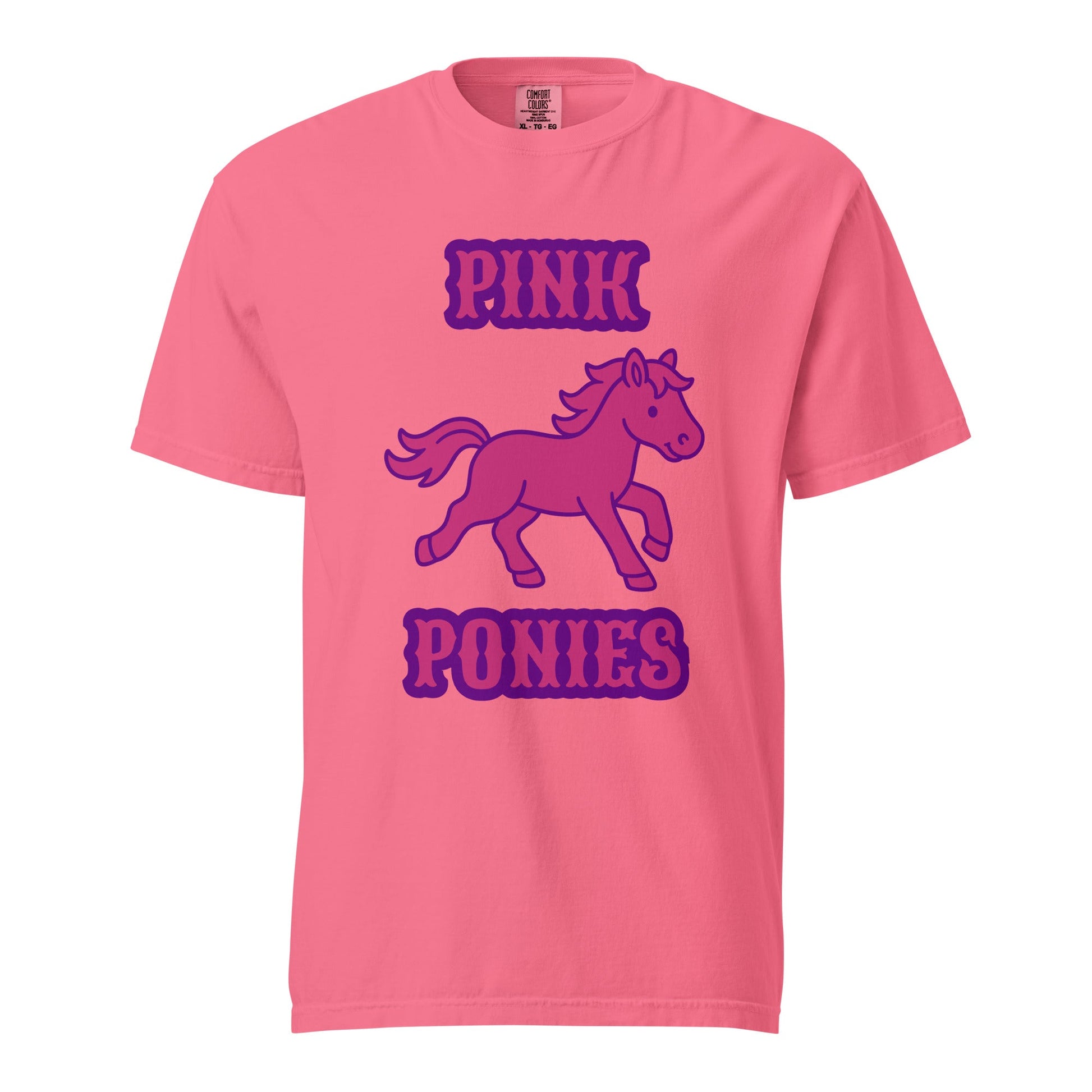 Signature | Comfort Colors T-Shirt | Pink Pony Athletic Club | Emblem Logo