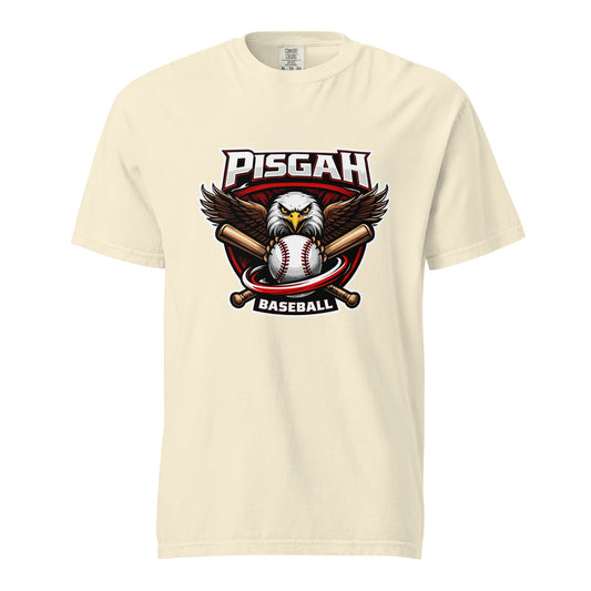 Signature | Comfort Colors T-Shirt | Pisgah Rec League | Eagle Baseball Logo