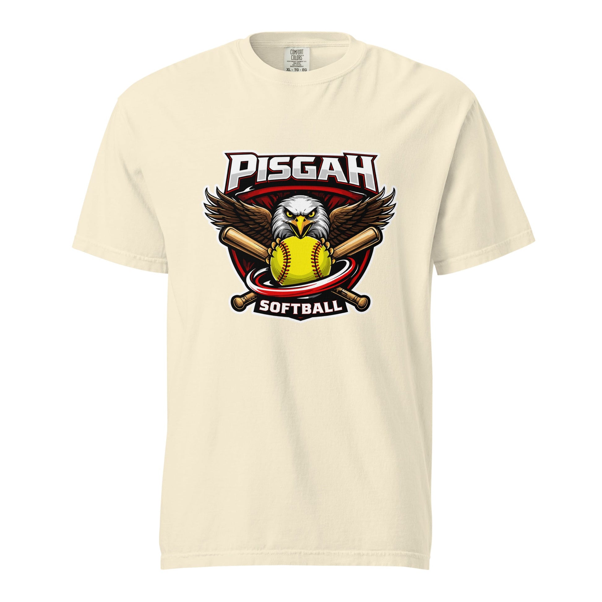 Signature | Comfort Colors T-Shirt | Pisgah Rec League | Eagle Softball Logo