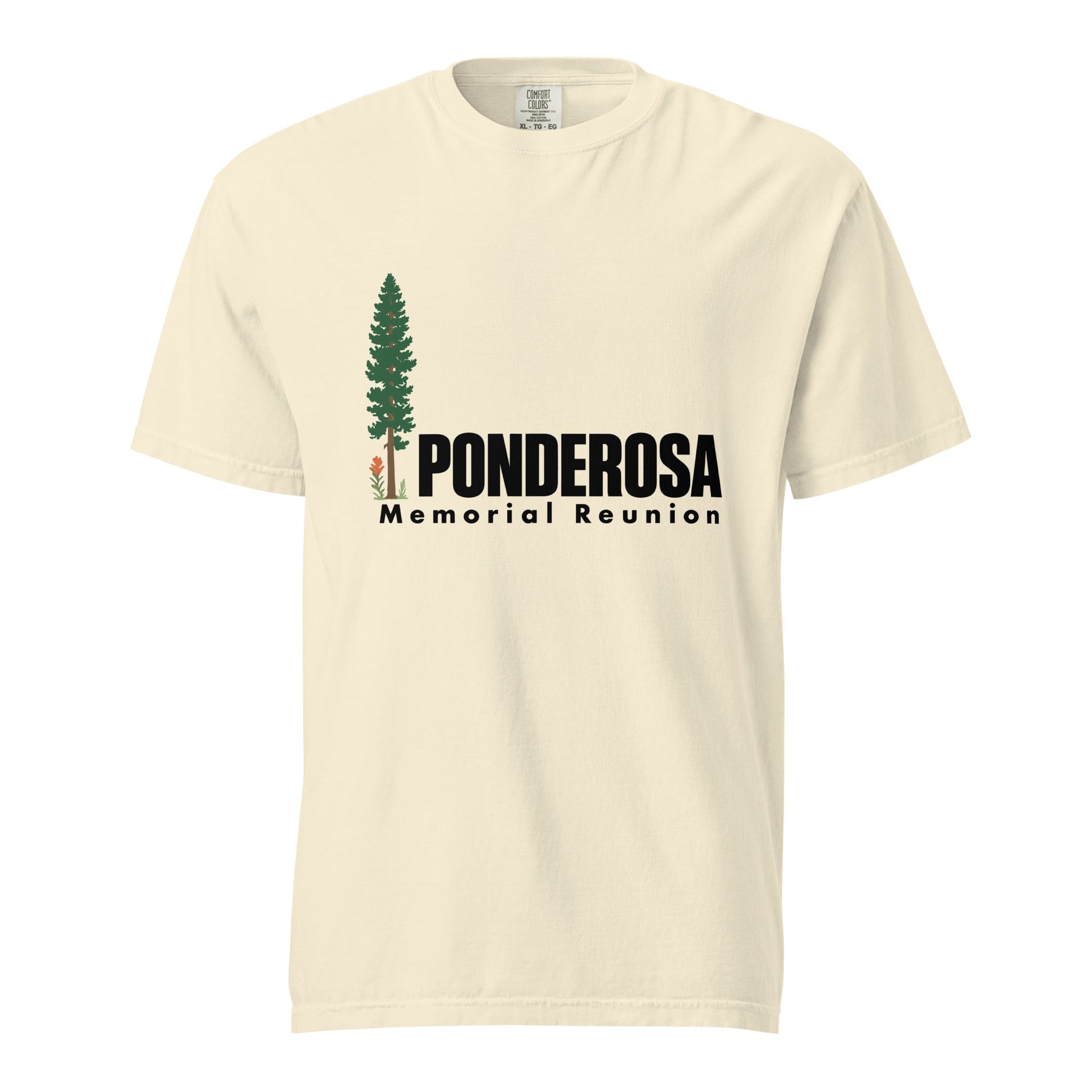 Signature | Comfort Colors T-Shirt | ponderosa reunion | Memorial Logo