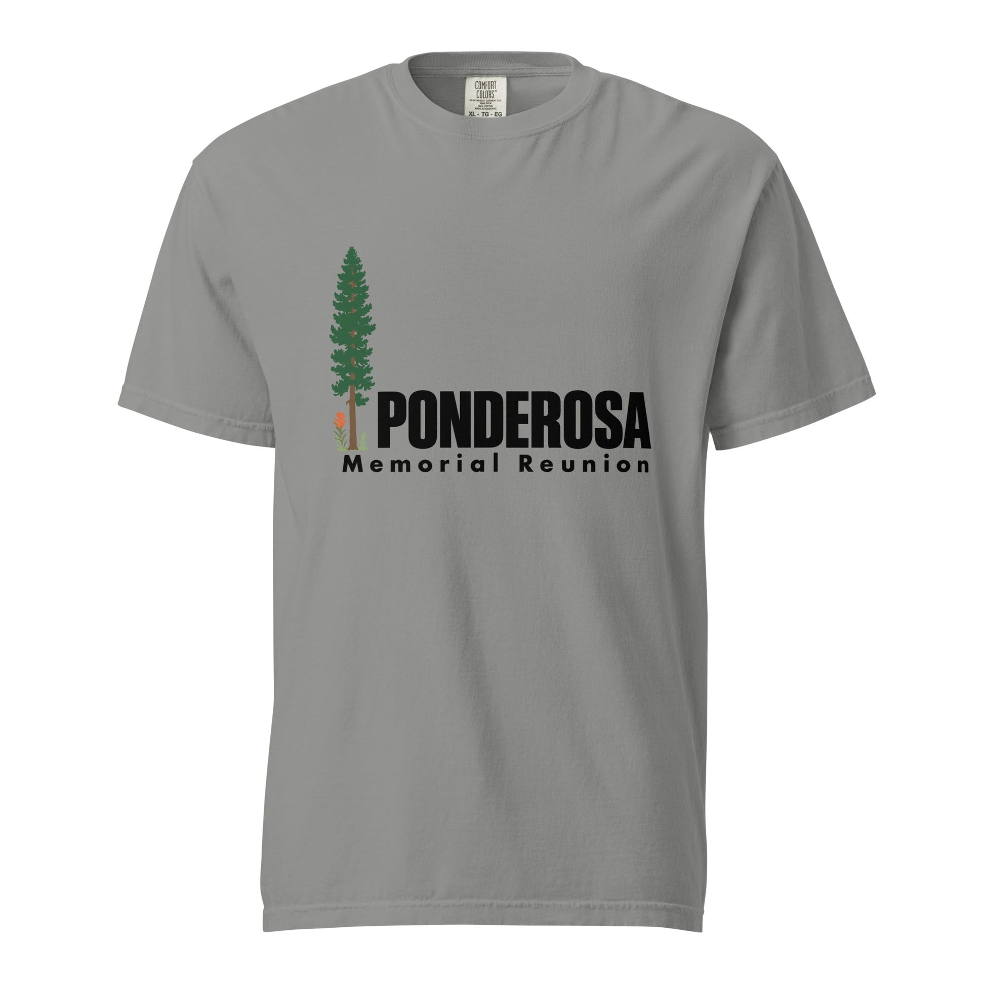 Signature | Comfort Colors T-Shirt | ponderosa reunion | Memorial Logo