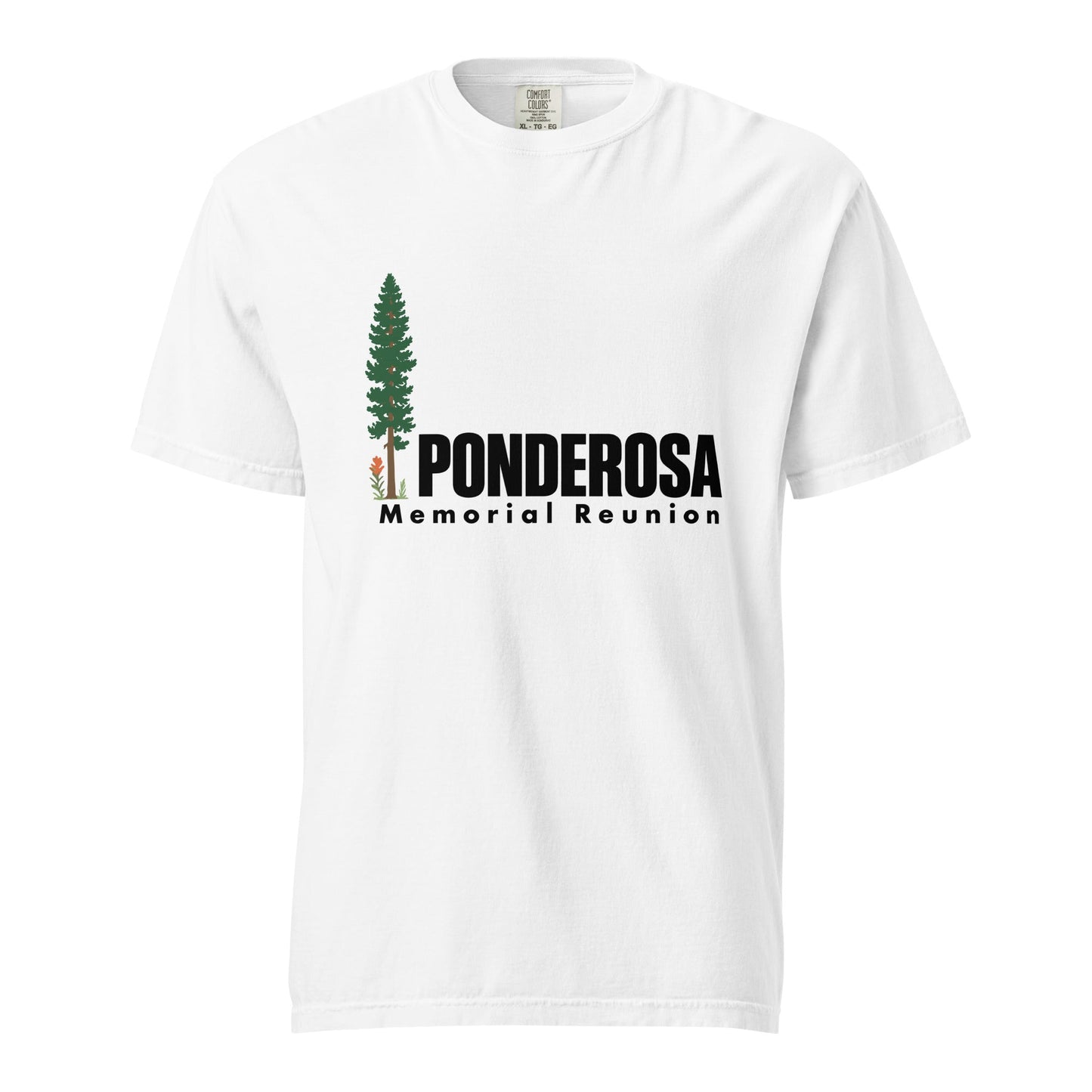 Signature | Comfort Colors T-Shirt | ponderosa reunion | Memorial Logo