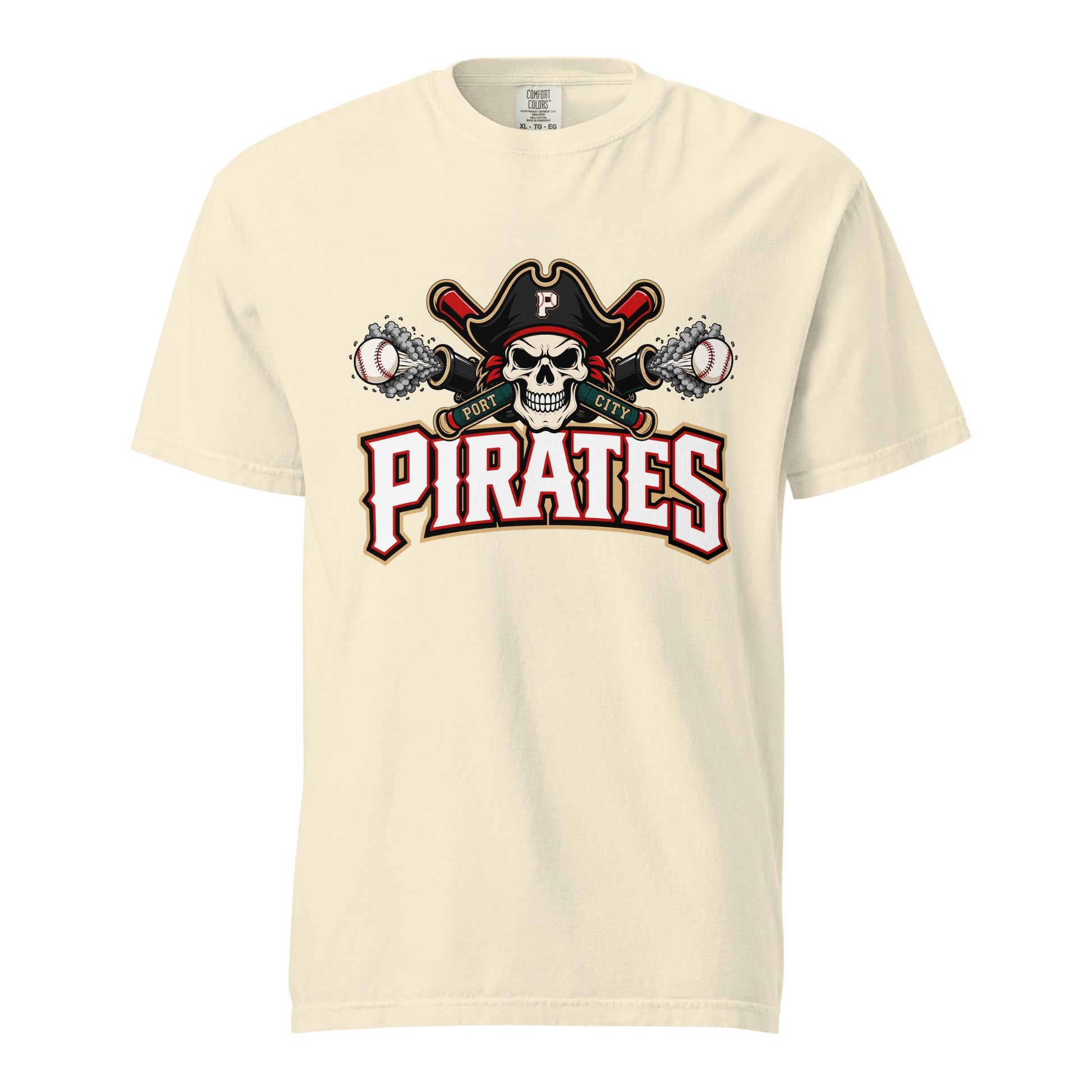 Signature | Comfort Colors T-Shirt | Port City Pirates | Cannonball Portside Logo