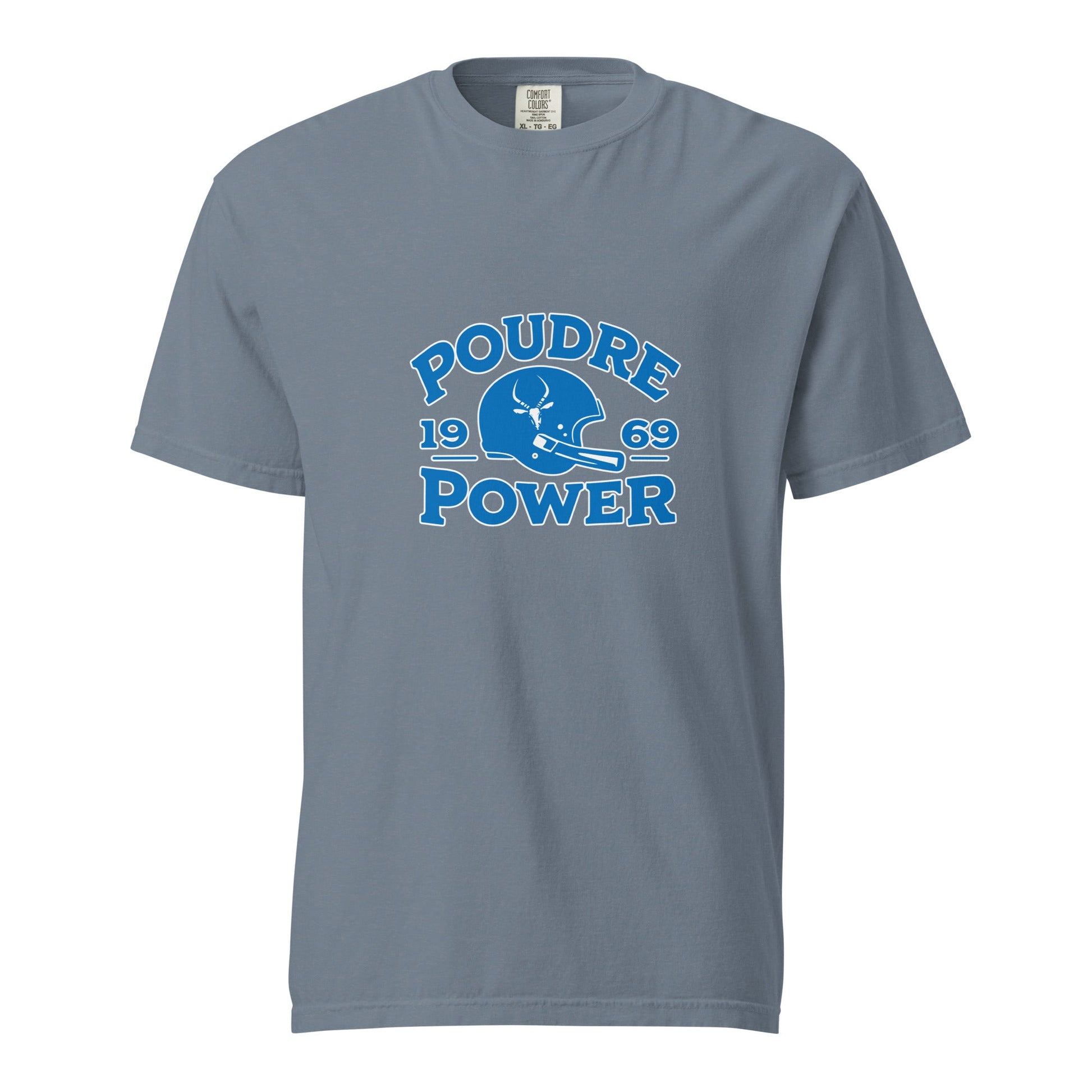 Signature | Comfort Colors T-Shirt | Poudre Football | Crest Logo