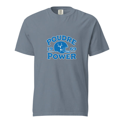 Signature | Comfort Colors T-Shirt | Poudre Football | Crest Logo