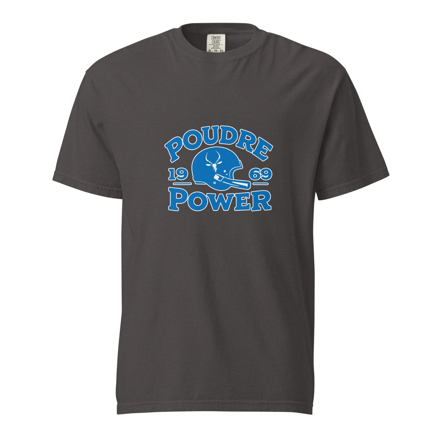 Signature | Comfort Colors T-Shirt | Poudre Football | Crest Logo