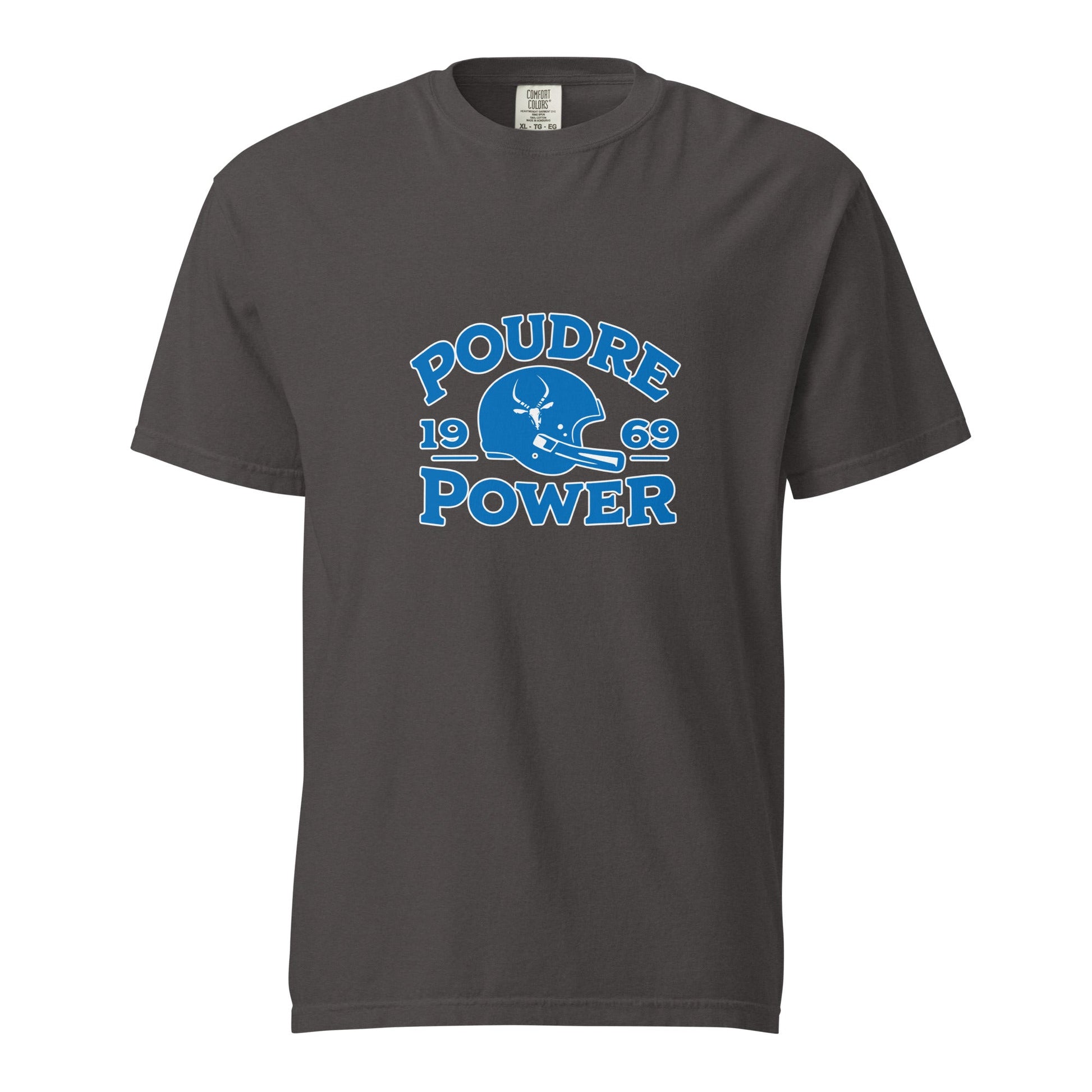 Signature | Comfort Colors T-Shirt | Poudre Football | Crest Logo