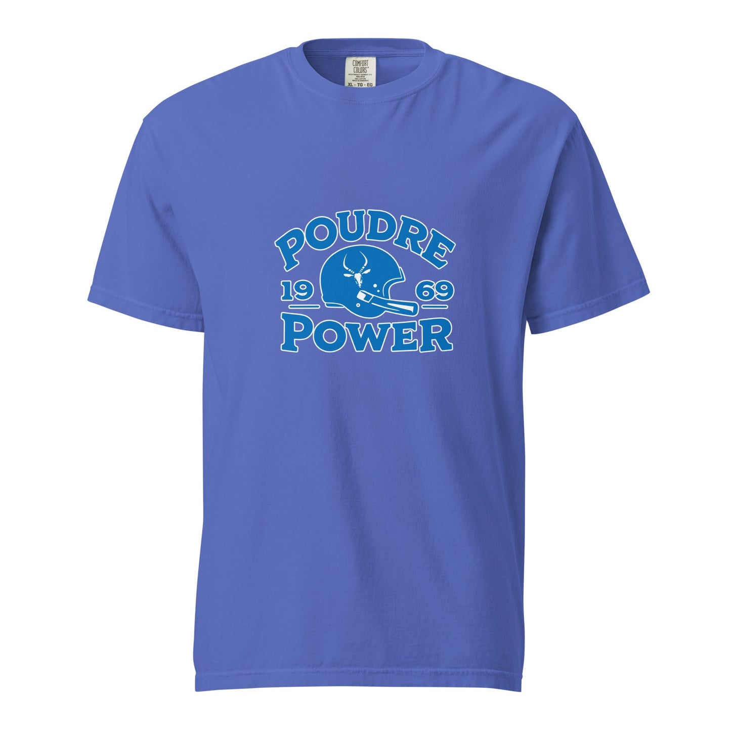 Signature | Comfort Colors T-Shirt | Poudre Football | Crest Logo
