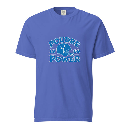 Signature | Comfort Colors T-Shirt | Poudre Football | Crest Logo