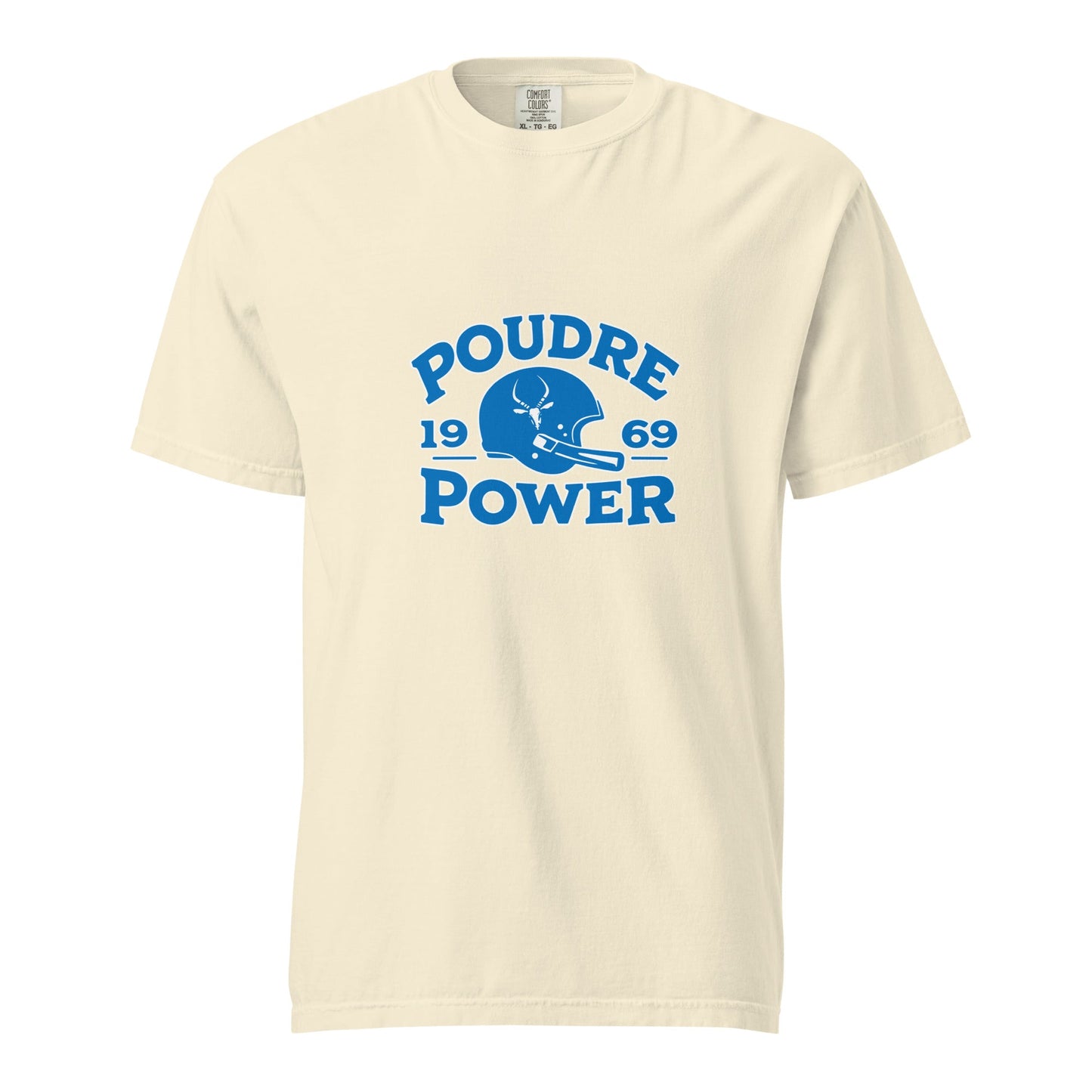 Signature | Comfort Colors T-Shirt | Poudre Football | Crest Logo