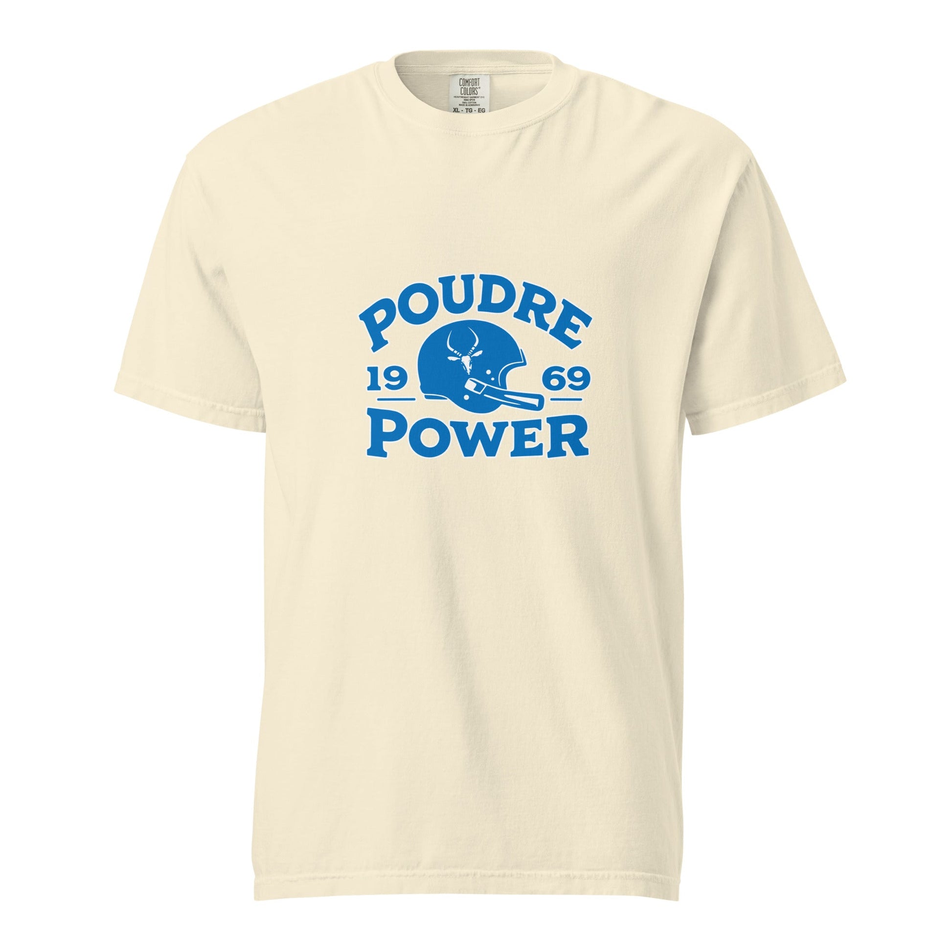Signature | Comfort Colors T-Shirt | Poudre Football | Crest Logo