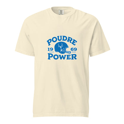 Signature | Comfort Colors T-Shirt | Poudre Football | Crest Logo