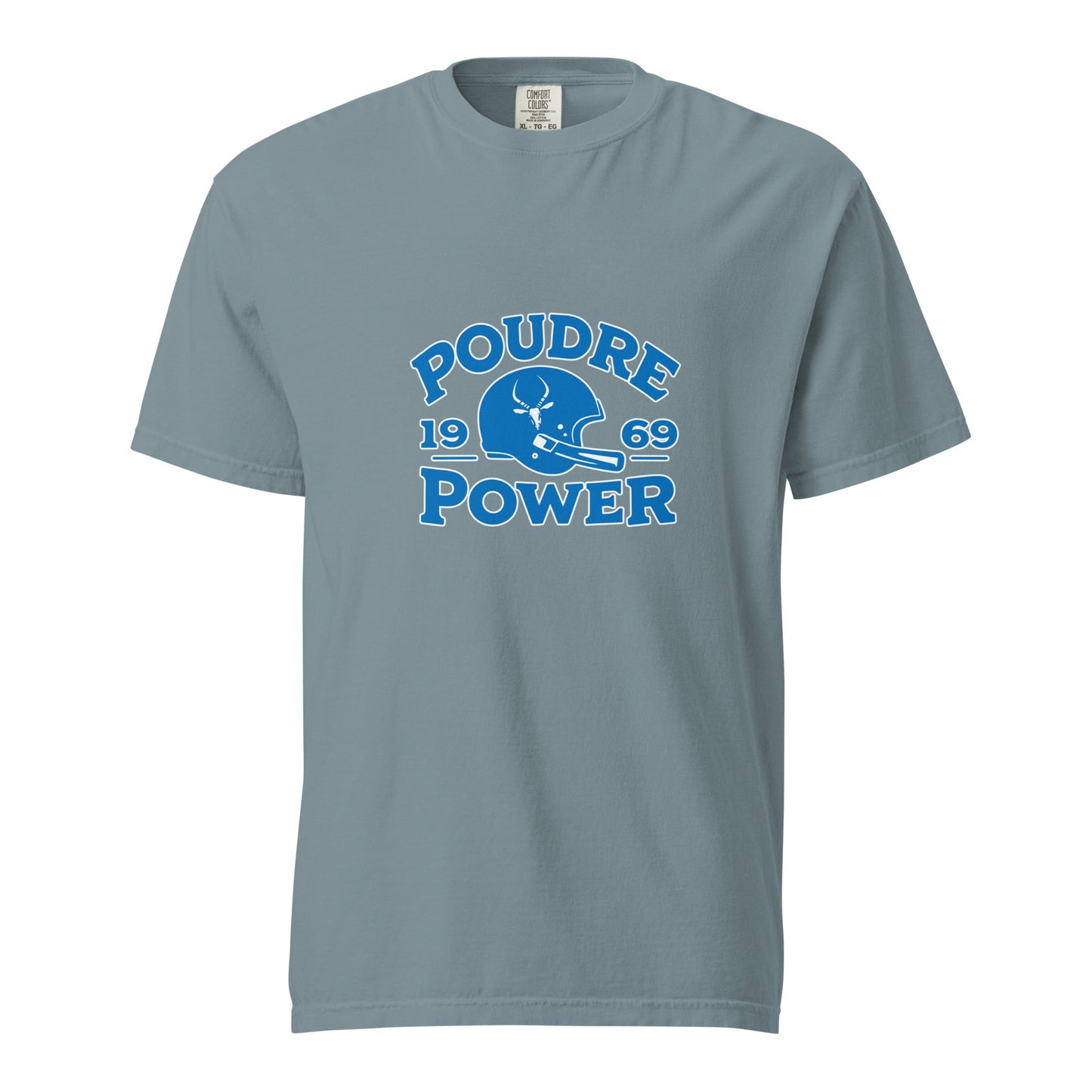 Signature | Comfort Colors T-Shirt | Poudre Football | Crest Logo