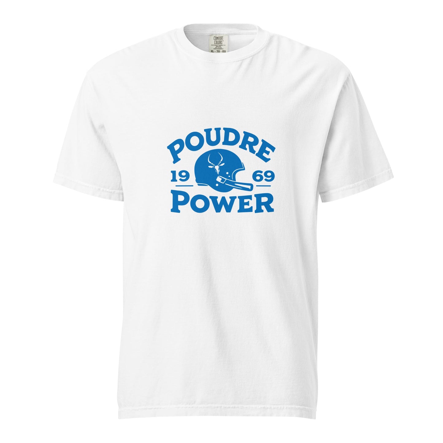 Signature | Comfort Colors T-Shirt | Poudre Football | Crest Logo