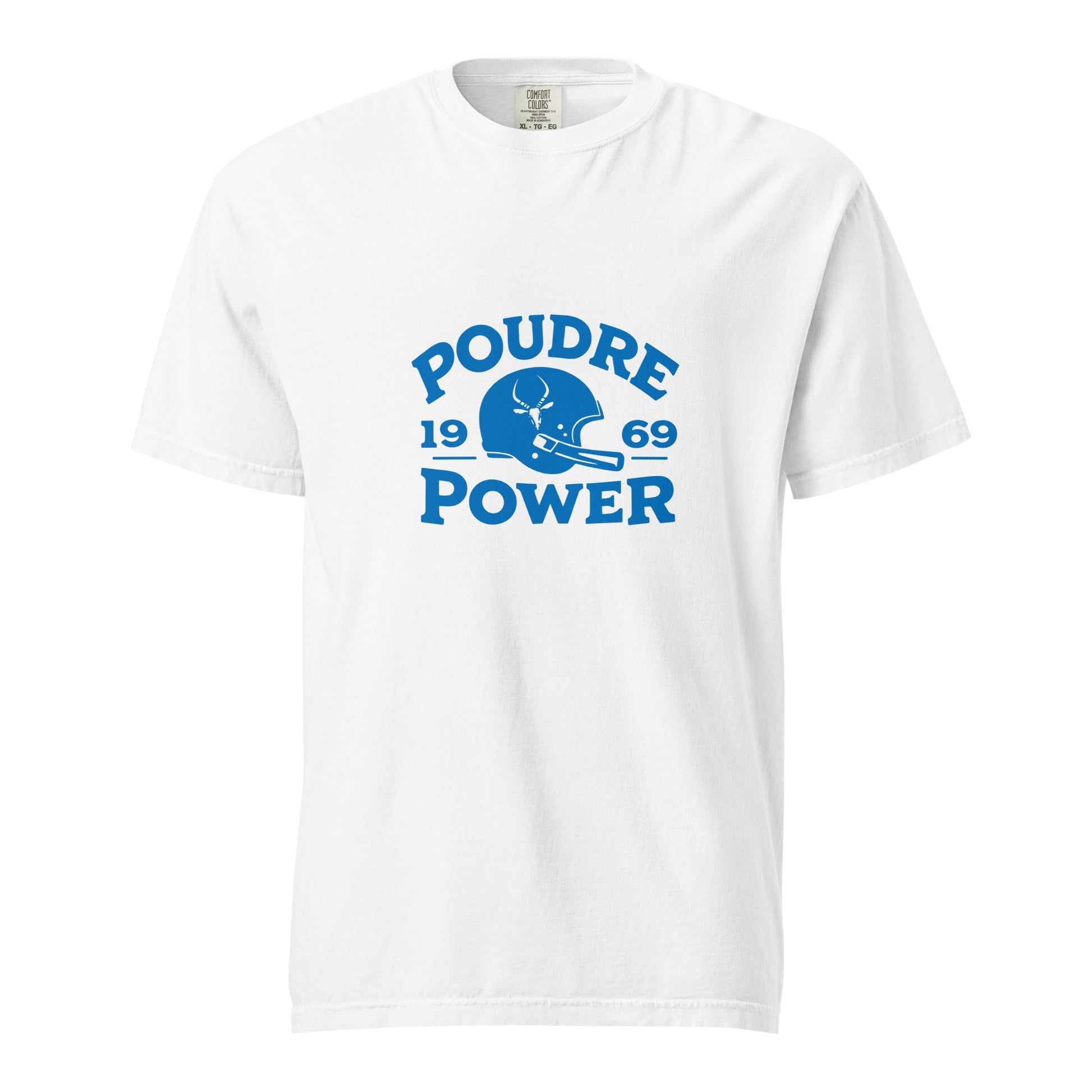 Signature | Comfort Colors T-Shirt | Poudre Football | Crest Logo