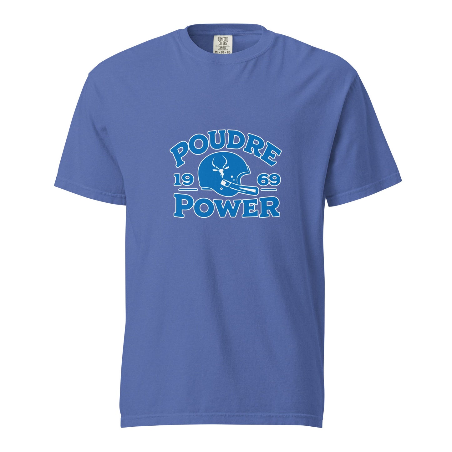 Signature | Comfort Colors T-Shirt | Poudre Football | Crest Logo