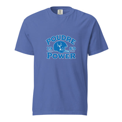 Signature | Comfort Colors T-Shirt | Poudre Football | Crest Logo