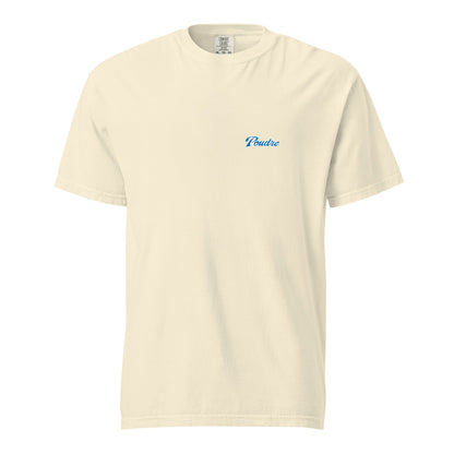 Signature | Comfort Colors T-Shirt | Poudre Football | Emblem Logo