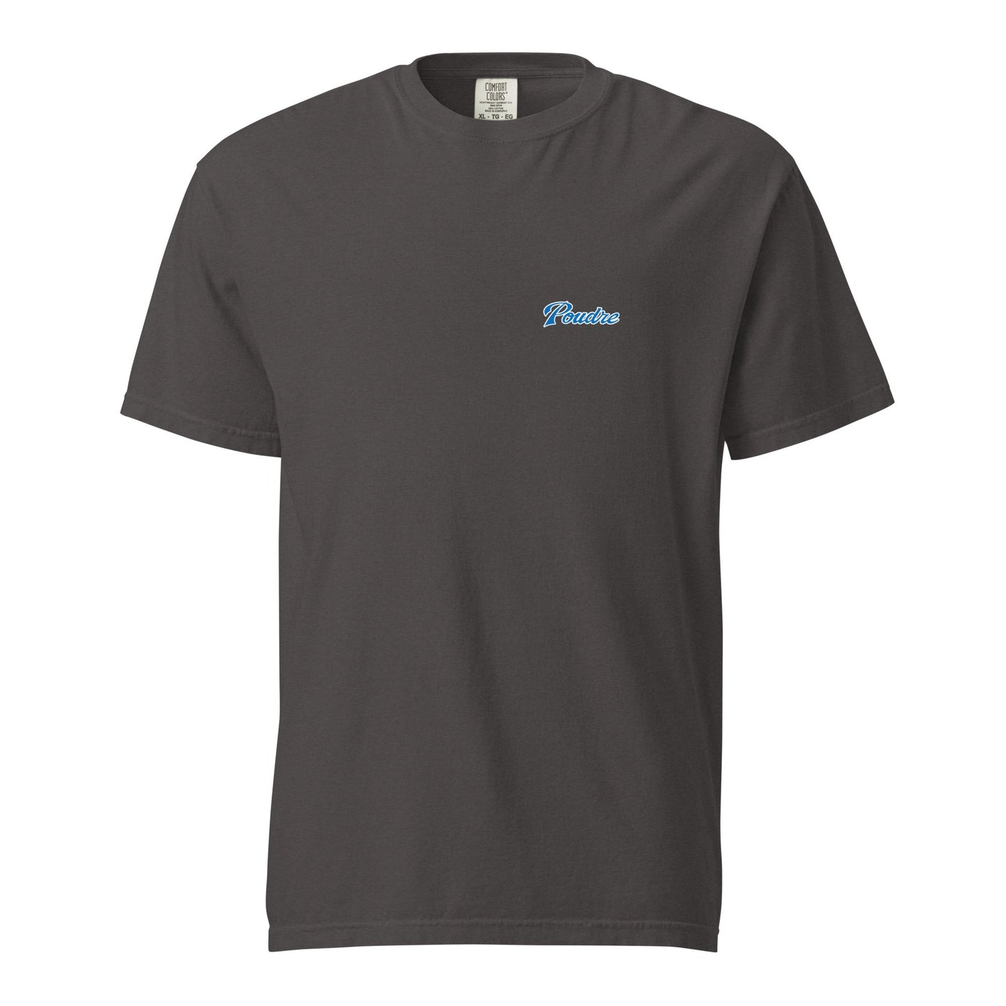 Signature | Comfort Colors T-Shirt | Poudre Football | Emblem Logo