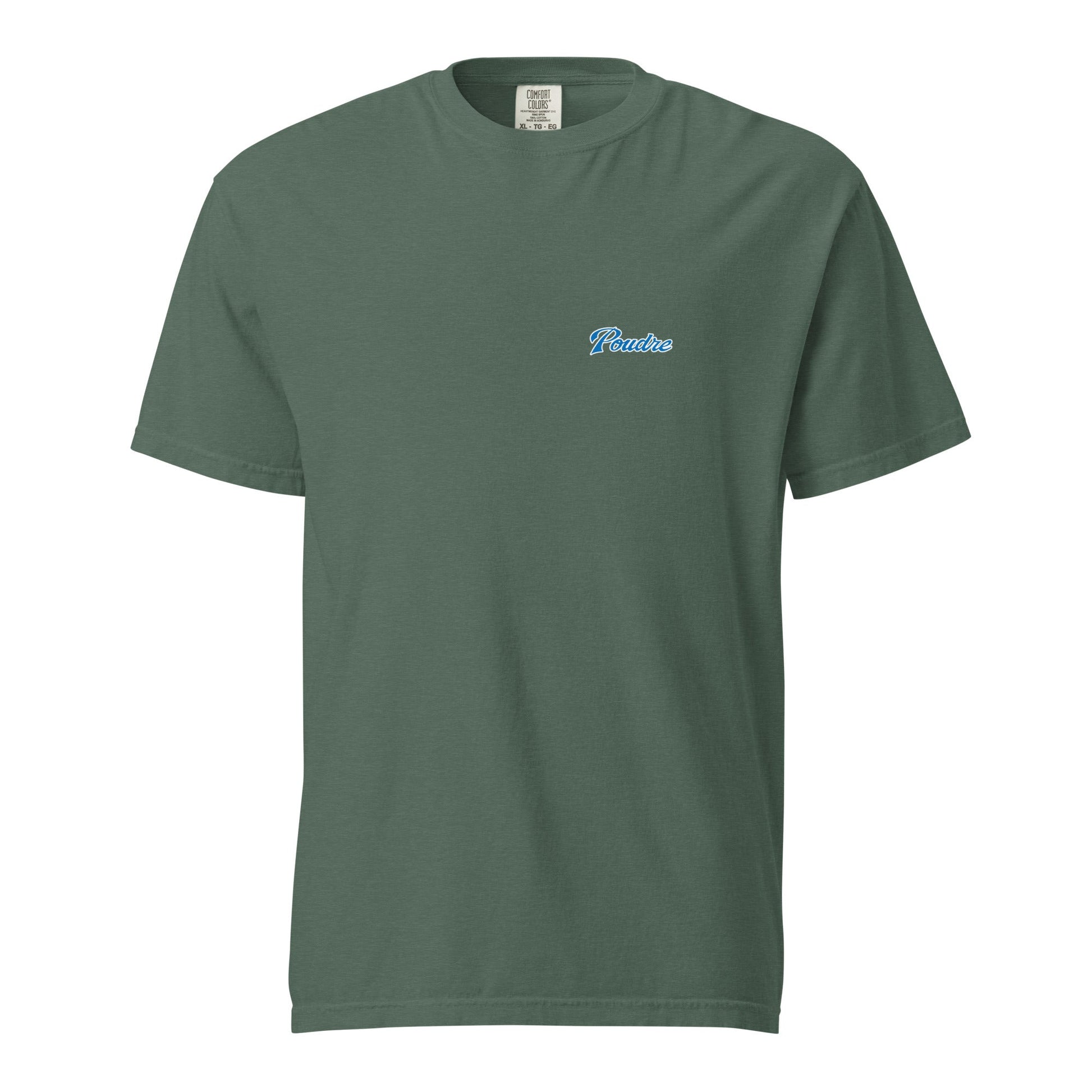 Signature | Comfort Colors T-Shirt | Poudre Football | Emblem Logo