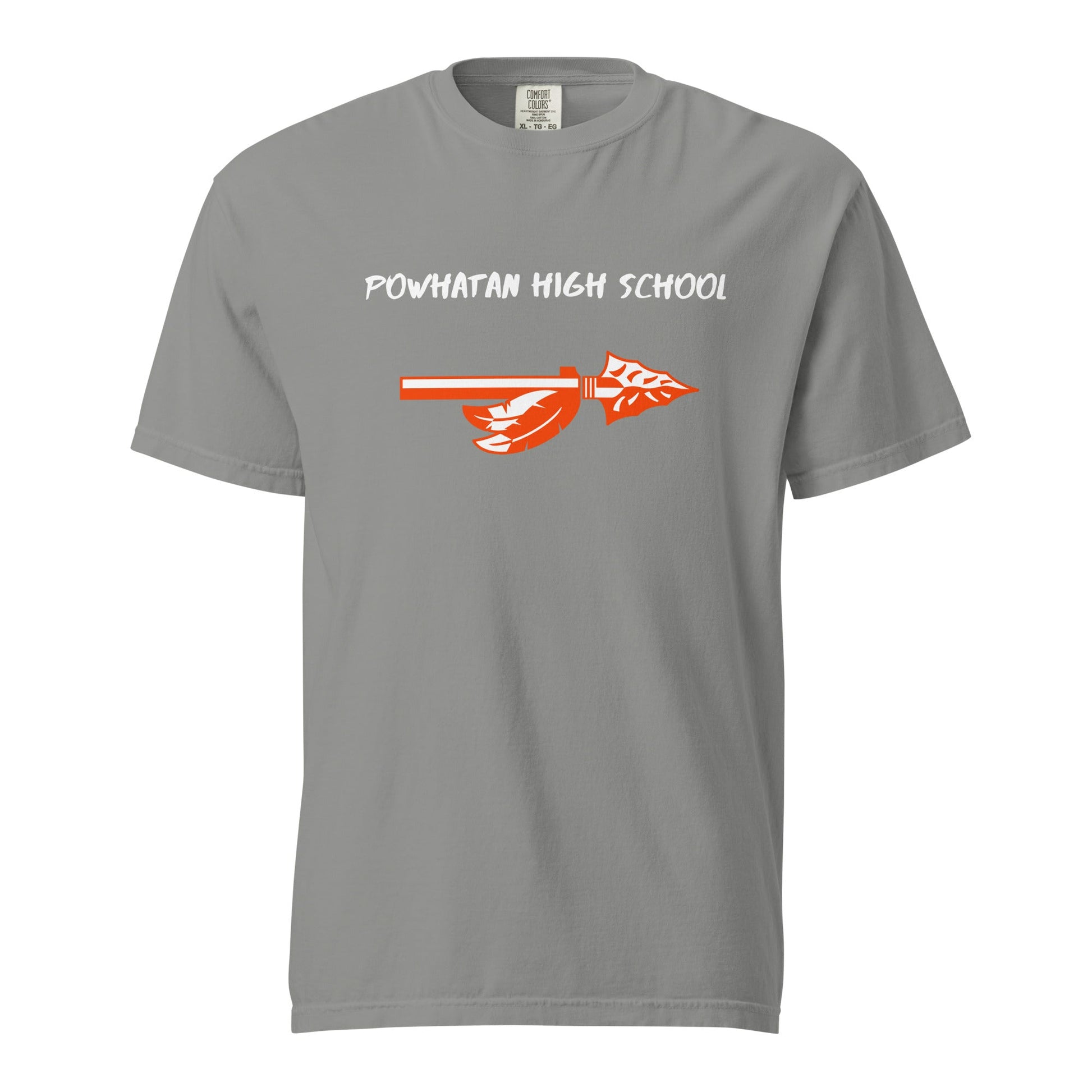 Signature | Comfort Colors T-Shirt | Powhatan lacrosse | Arrowhead Logo