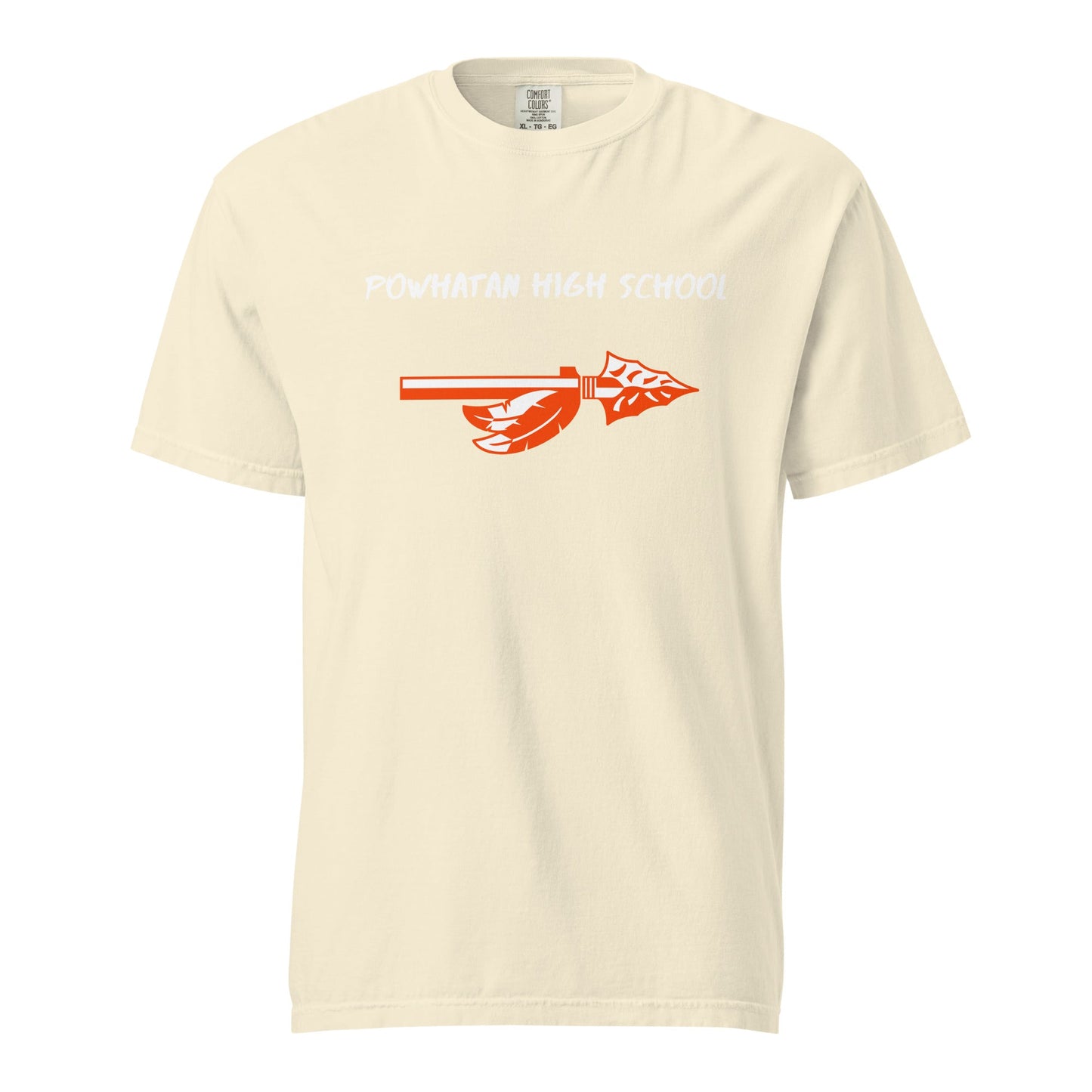 Signature | Comfort Colors T-Shirt | Powhatan lacrosse | Arrowhead Logo