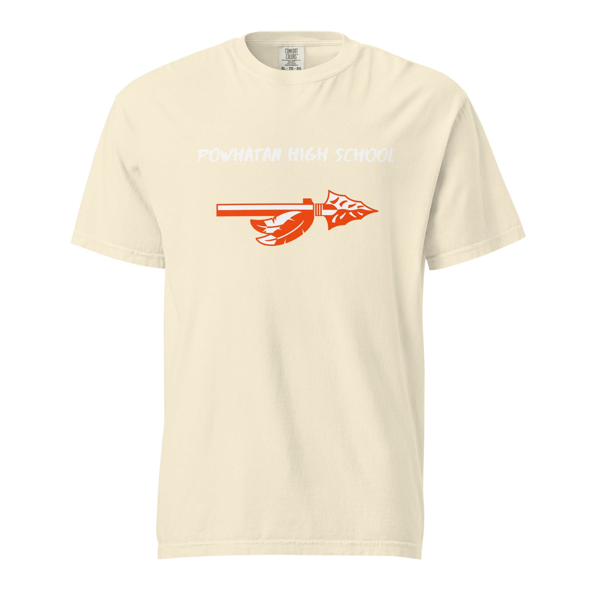 Signature | Comfort Colors T-Shirt | Powhatan lacrosse | Arrowhead Logo
