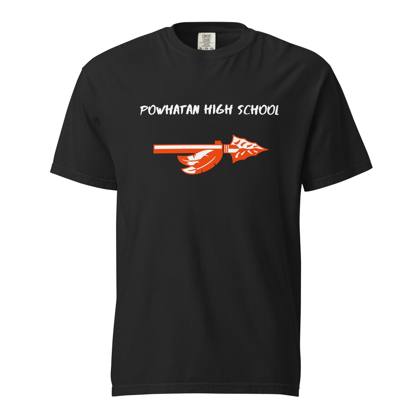 Signature | Comfort Colors T-Shirt | Powhatan lacrosse | Arrowhead Logo