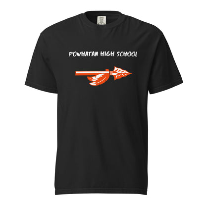 Signature | Comfort Colors T-Shirt | Powhatan lacrosse | Arrowhead Logo
