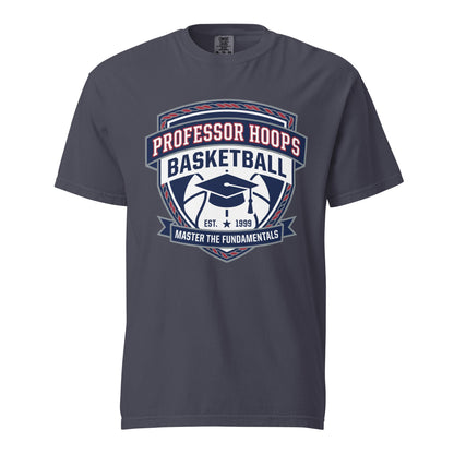 Signature | Comfort Colors T-Shirt | Professor Hoops Basketball | Crest Logo