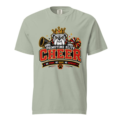 Signature | Comfort Colors T-Shirt | PTE Bulldog Cheer | Crest Logo