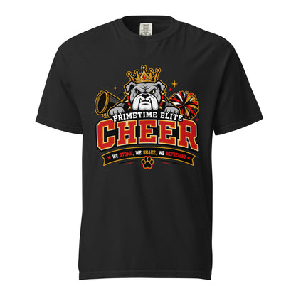 Signature | Comfort Colors T-Shirt | PTE Bulldog Cheer | Crest Logo