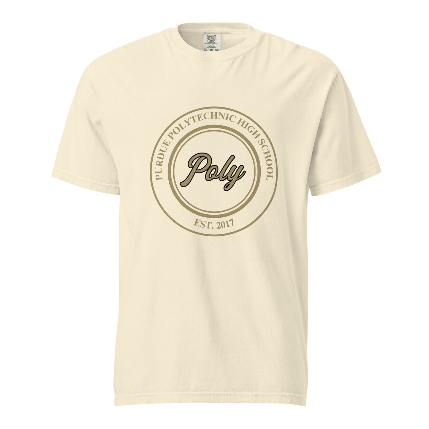 Signature | Comfort Colors T-Shirt | Purdue Polytechnic High School | Poly Seal Logo