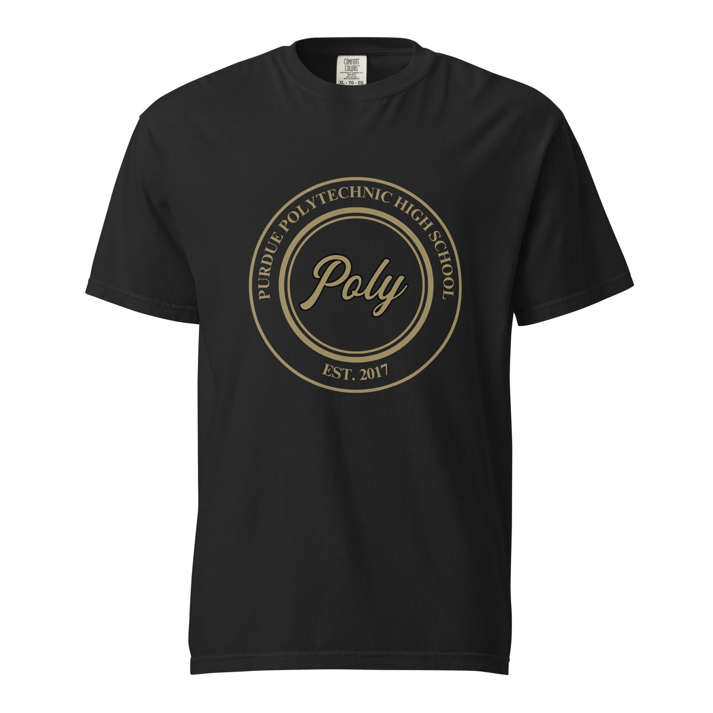 Signature | Comfort Colors T-Shirt | Purdue Polytechnic High School | Poly Seal Logo