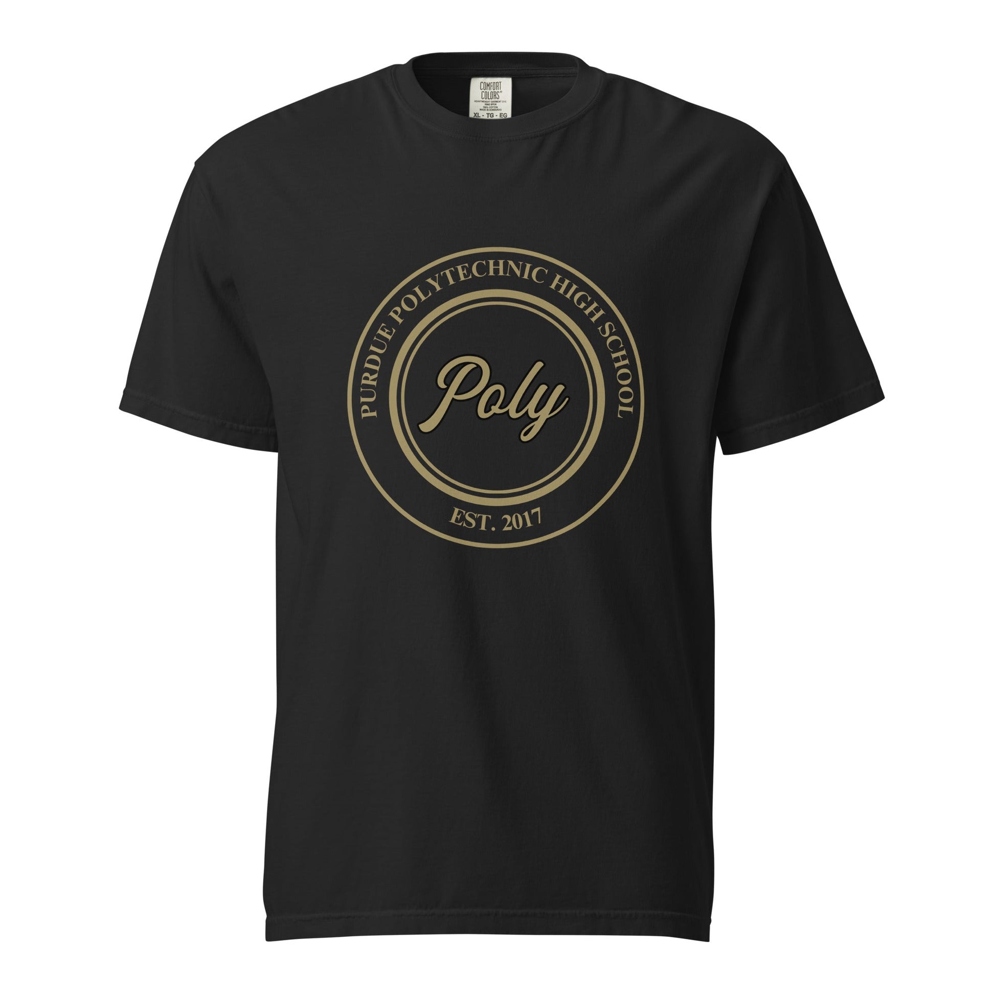 Signature | Comfort Colors T-Shirt | Purdue Polytechnic High School | Poly Seal Logo