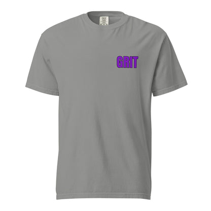 Signature | Comfort Colors T-Shirt | Pure Grit Softball | Purple Logo