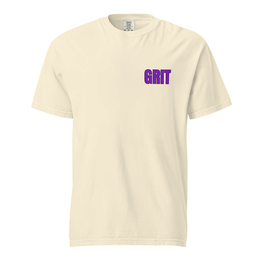 Signature | Comfort Colors T-Shirt | Pure Grit Softball | Purple Logo