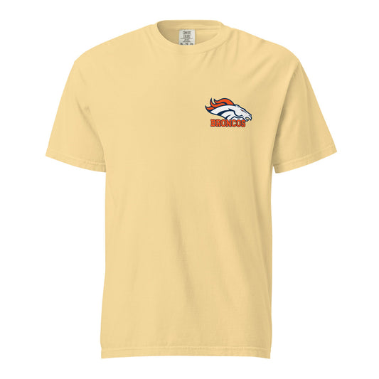 Signature | Comfort Colors T-Shirt | Rapid City Broncos - BHYFL | Athletics Logo
