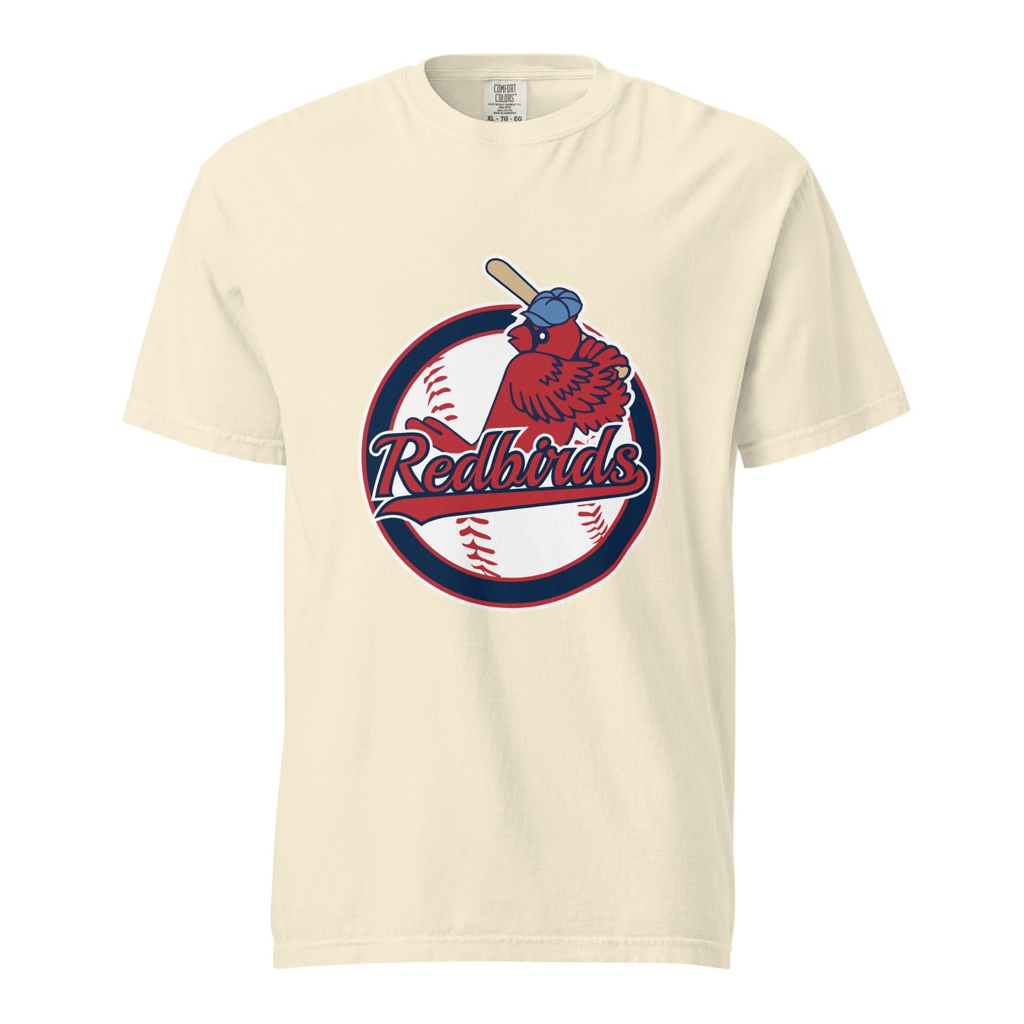 Signature | Comfort Colors T-Shirt | Redbirds | Vintage Badge Logo
