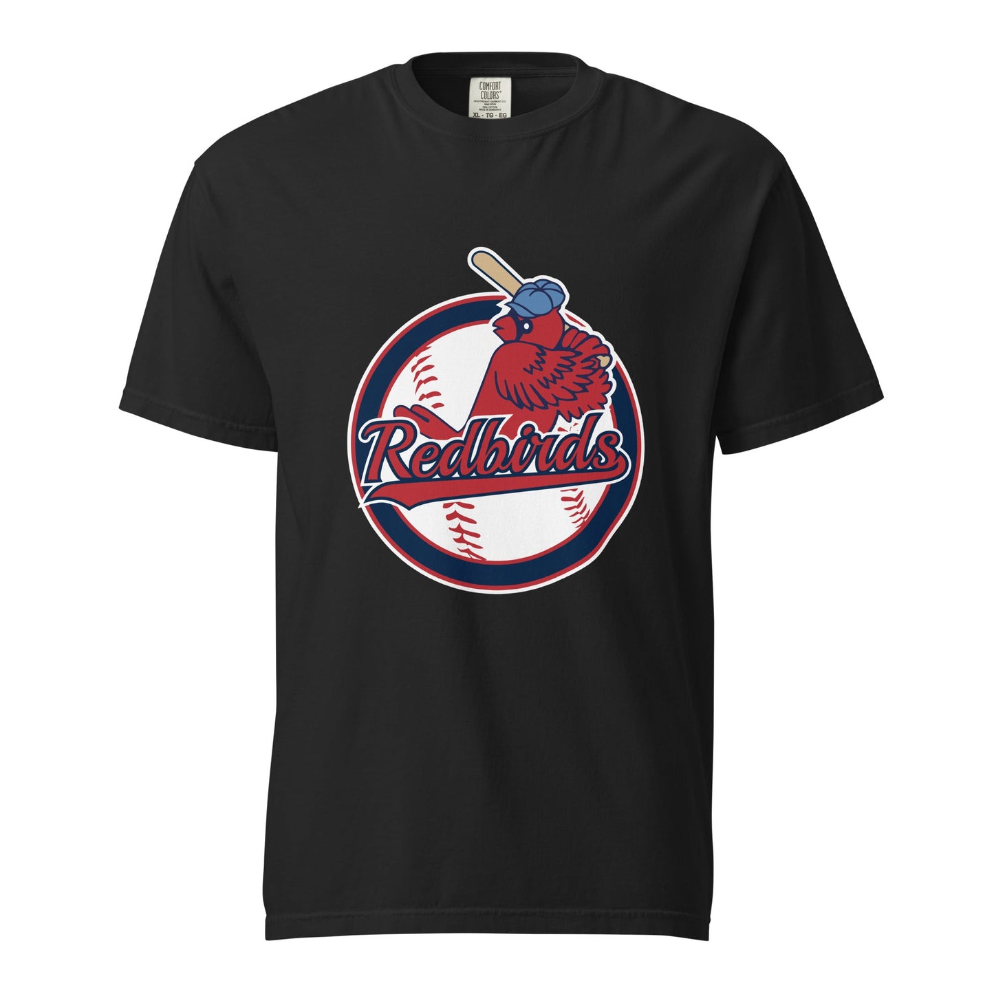 Signature | Comfort Colors T-Shirt | Redbirds | Vintage Badge Logo