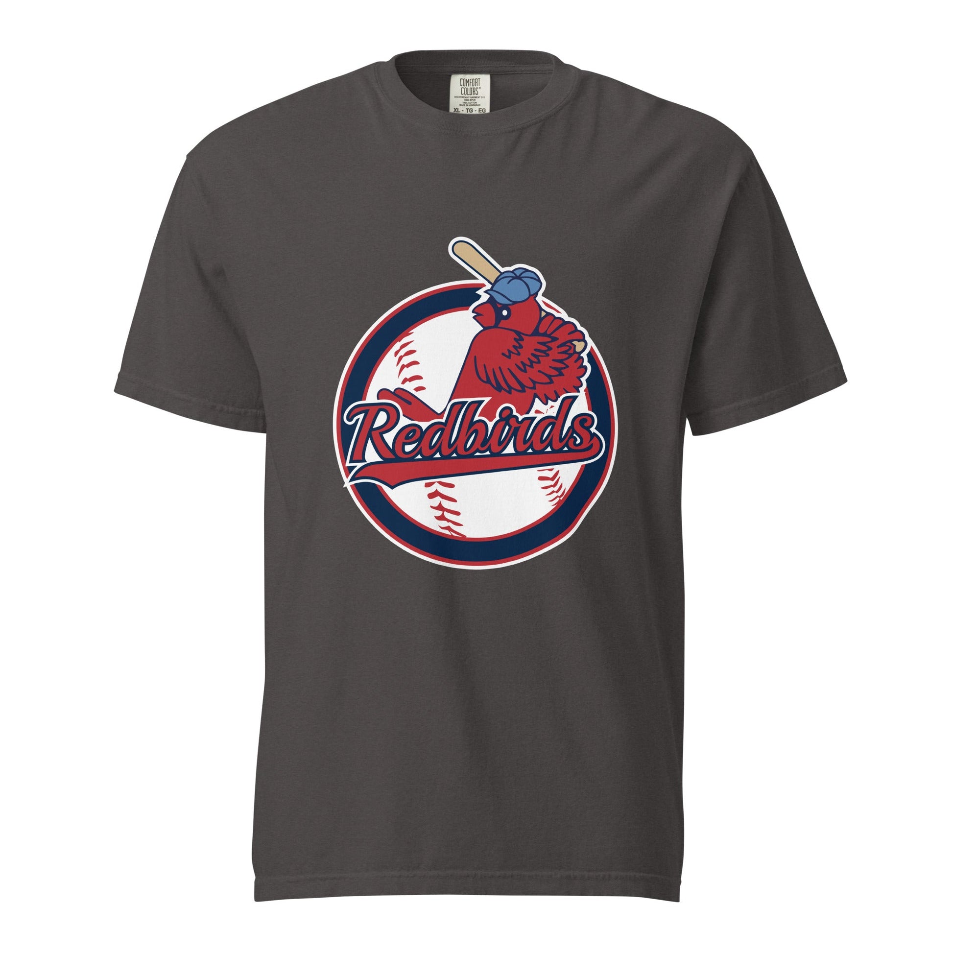 Signature | Comfort Colors T-Shirt | Redbirds | Vintage Badge Logo