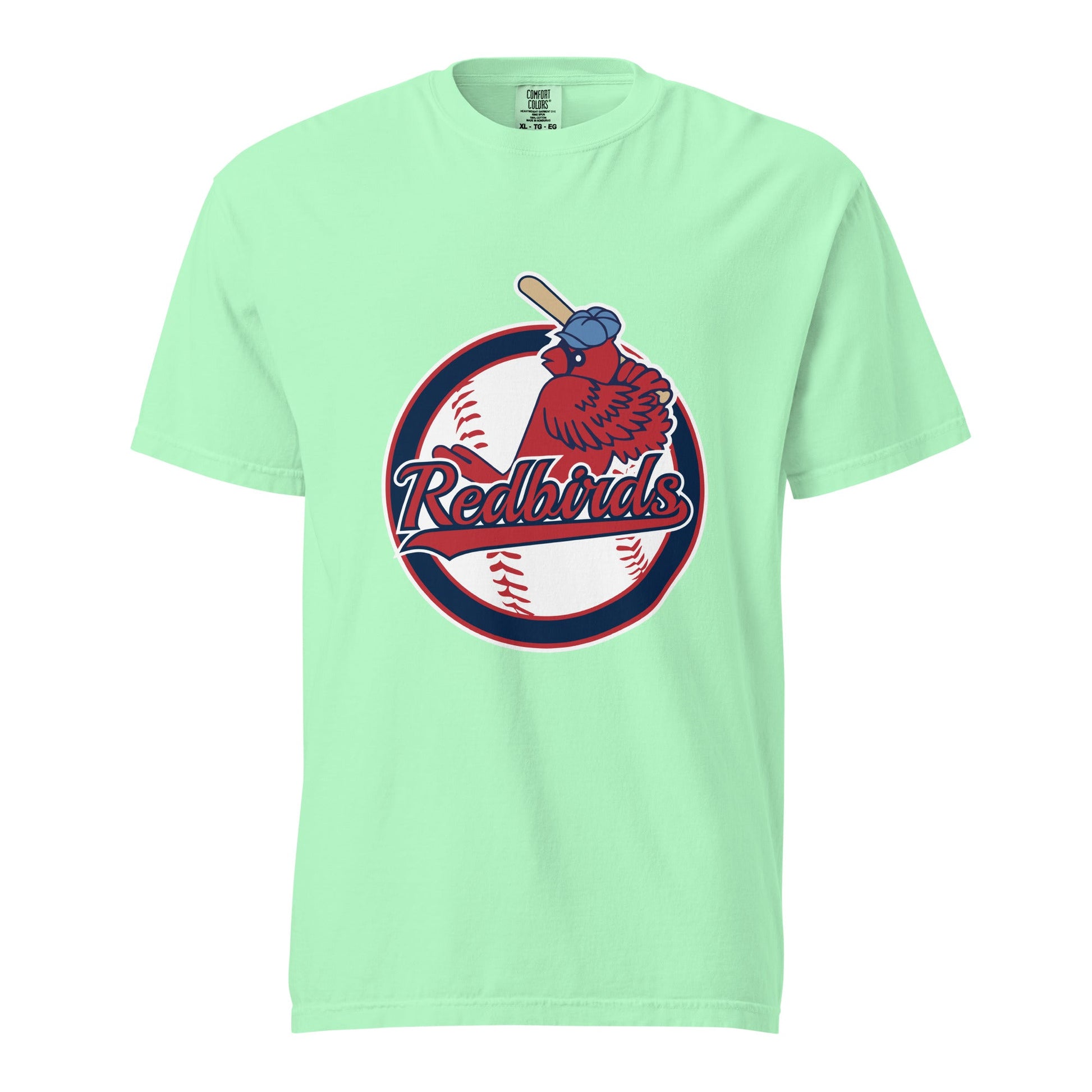Signature | Comfort Colors T-Shirt | Redbirds | Vintage Badge Logo