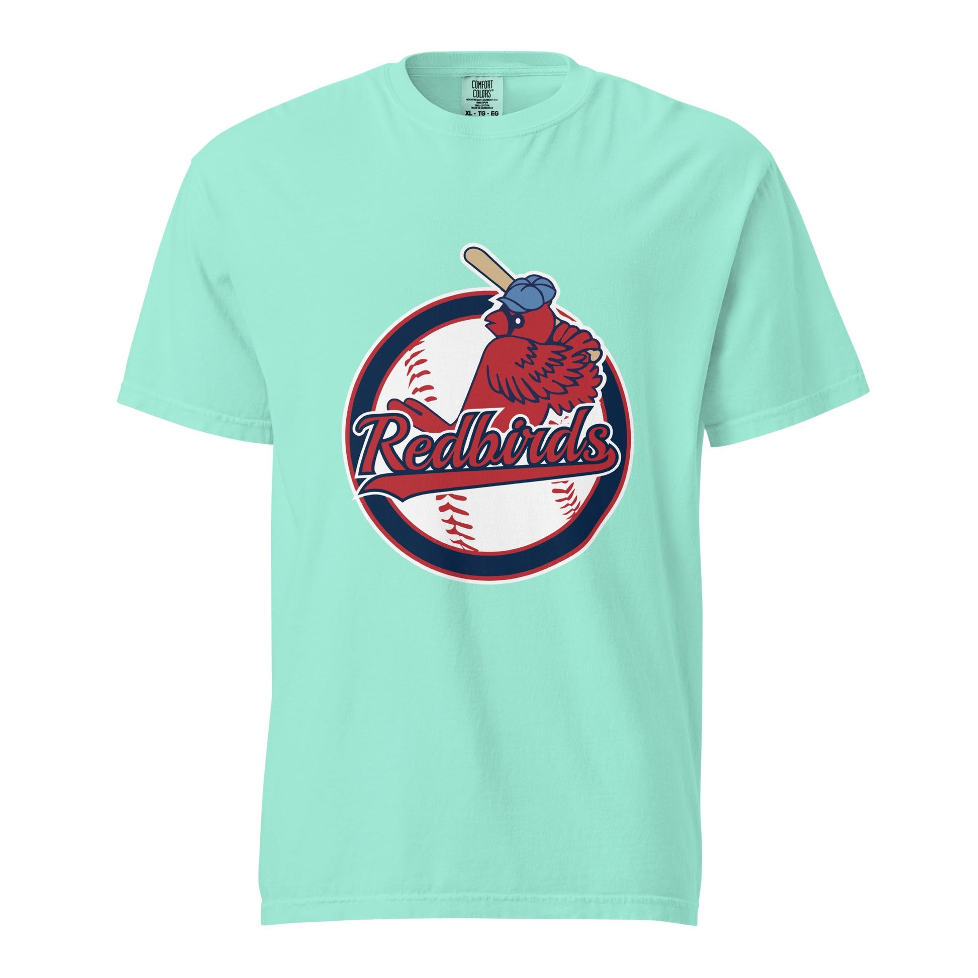 Signature | Comfort Colors T-Shirt | Redbirds | Vintage Badge Logo
