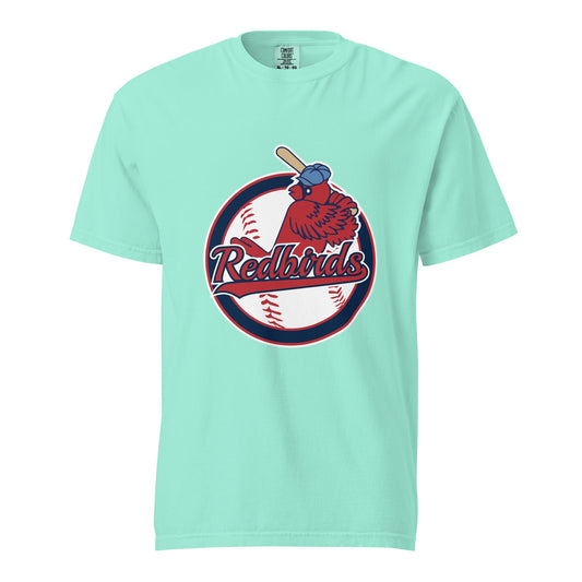 Signature | Comfort Colors T-Shirt | Redbirds | Vintage Badge Logo