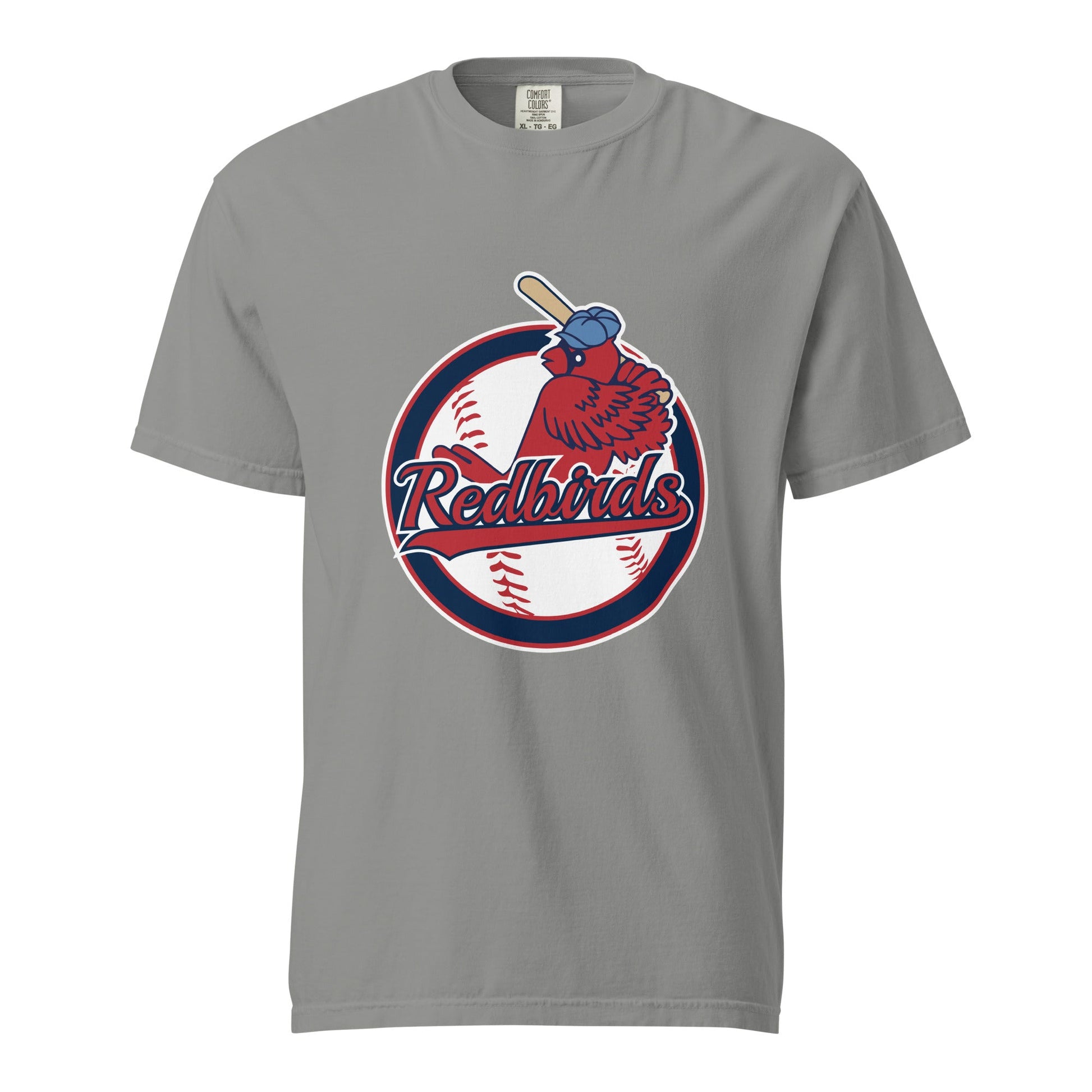 Signature | Comfort Colors T-Shirt | Redbirds | Vintage Badge Logo