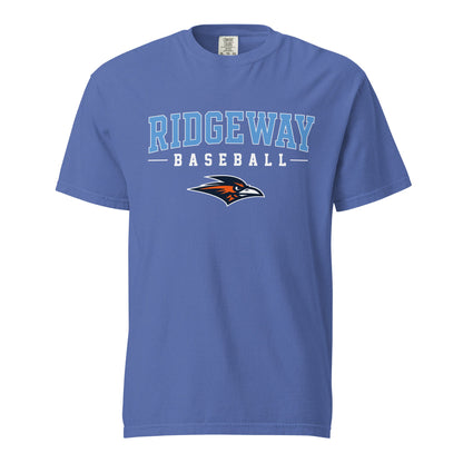 Signature | Comfort Colors T-Shirt | Ridgeway High School Baseball | Athletics Logo