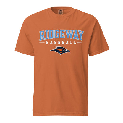 Signature | Comfort Colors T-Shirt | Ridgeway High School Baseball | Athletics Logo