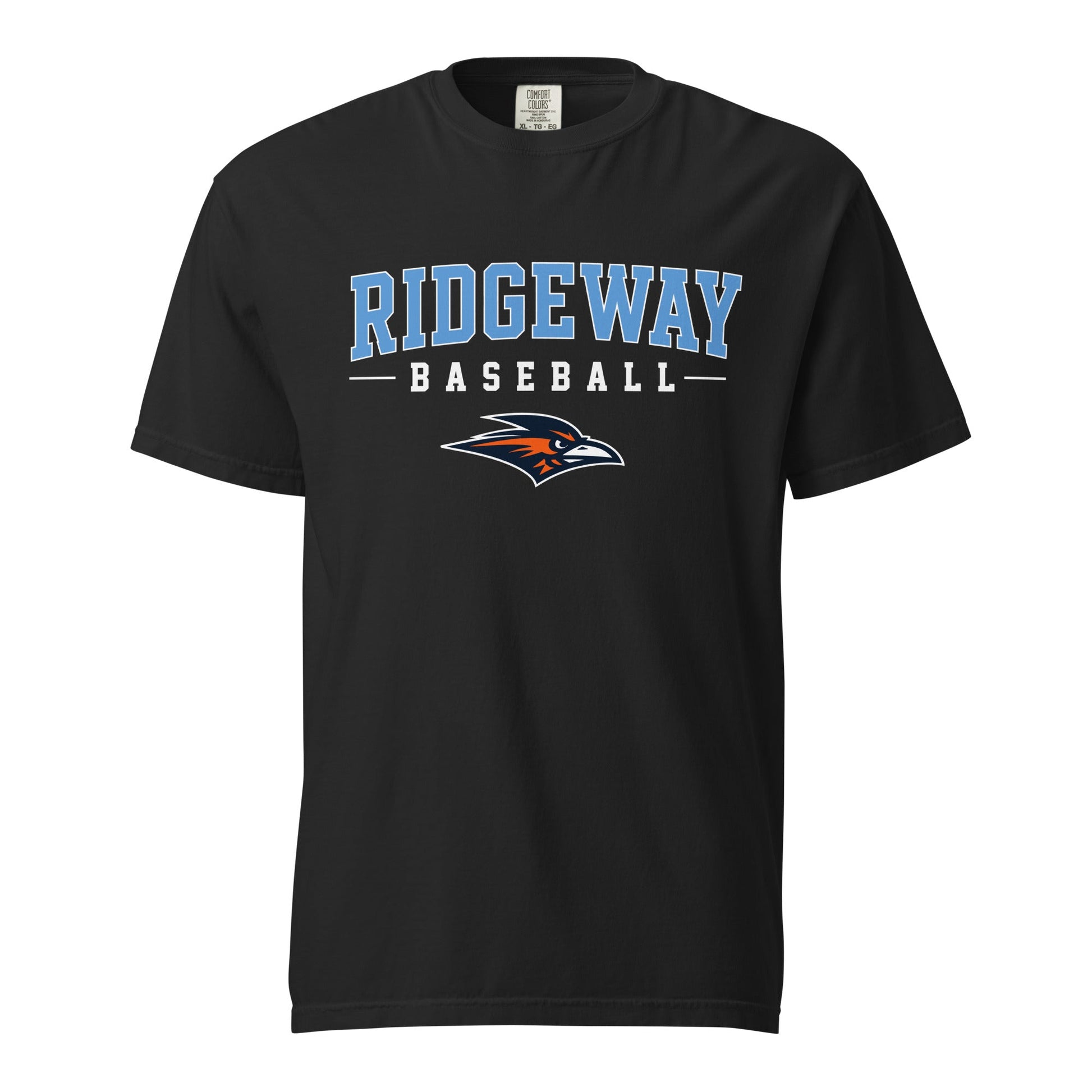 Signature | Comfort Colors T-Shirt | Ridgeway High School Baseball | Athletics Logo
