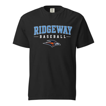 Signature | Comfort Colors T-Shirt | Ridgeway High School Baseball | Athletics Logo