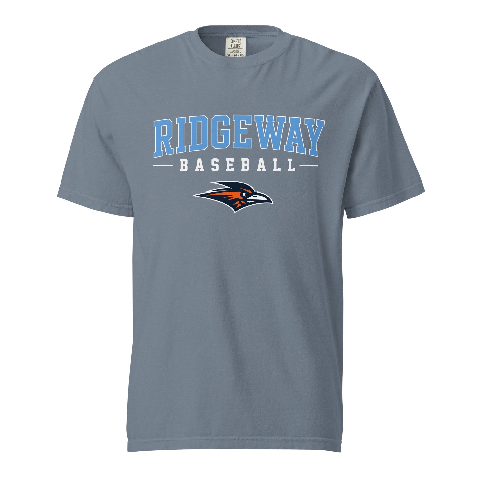 Signature | Comfort Colors T-Shirt | Ridgeway High School Baseball | Athletics Logo